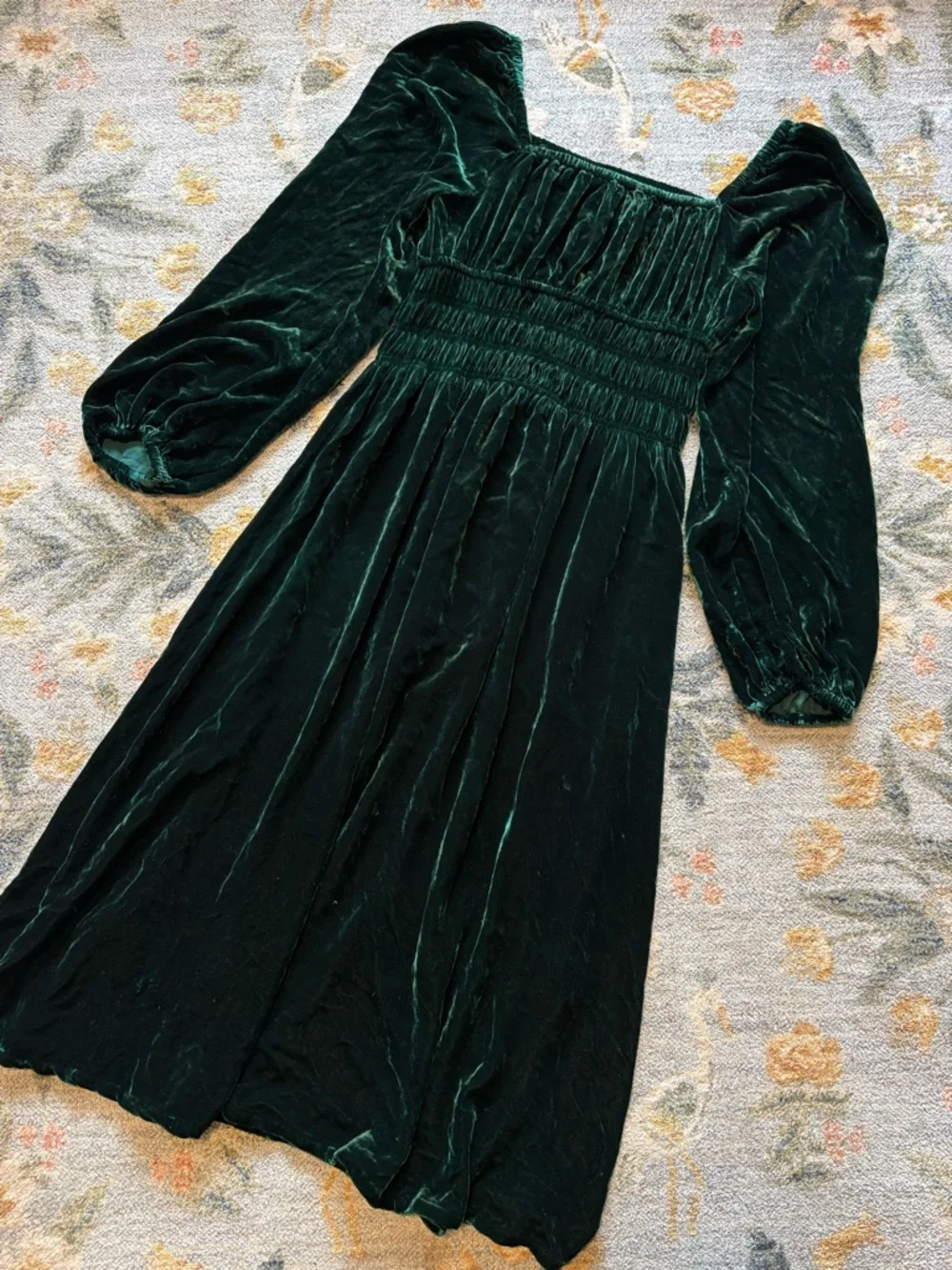 Hill House Jasmine Nap Dress Small Velour Velvet - Picture 8 of 8